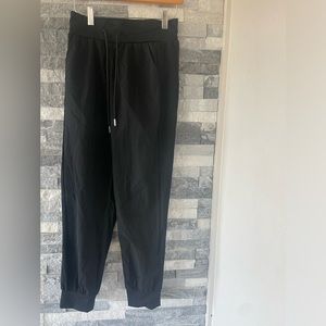 Women’s HAPPILY GREY Nylon Blend Joggers-Black-Size Small